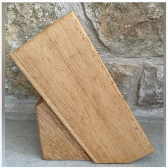 Farberware Knife Storage 5-Slot Wooden Kitchen Scissors Cutlery Block Only - Picture 3 of 6